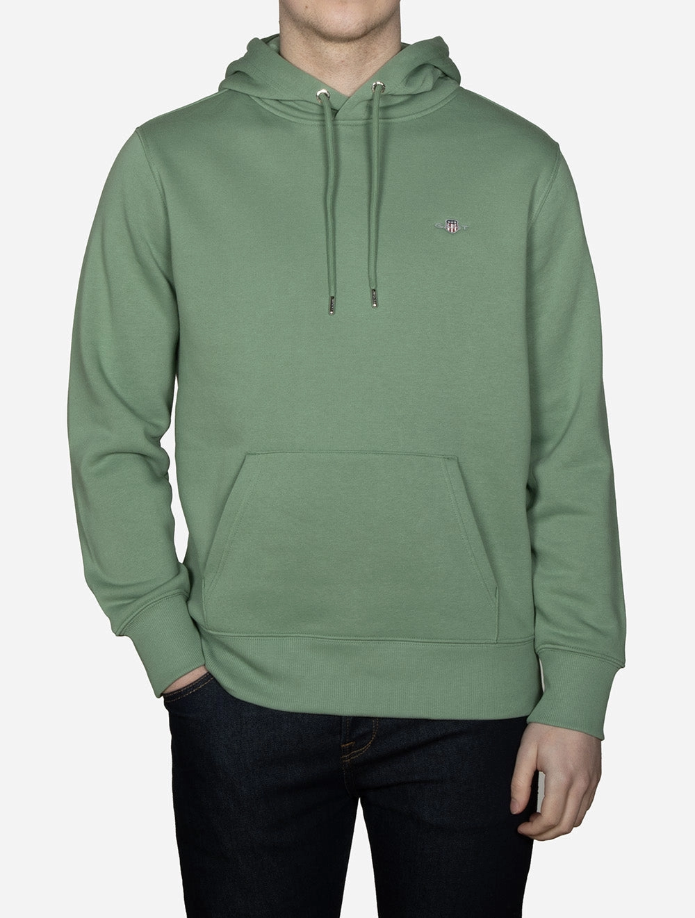 Regular Fit Shield Hoodie Kalamata Green