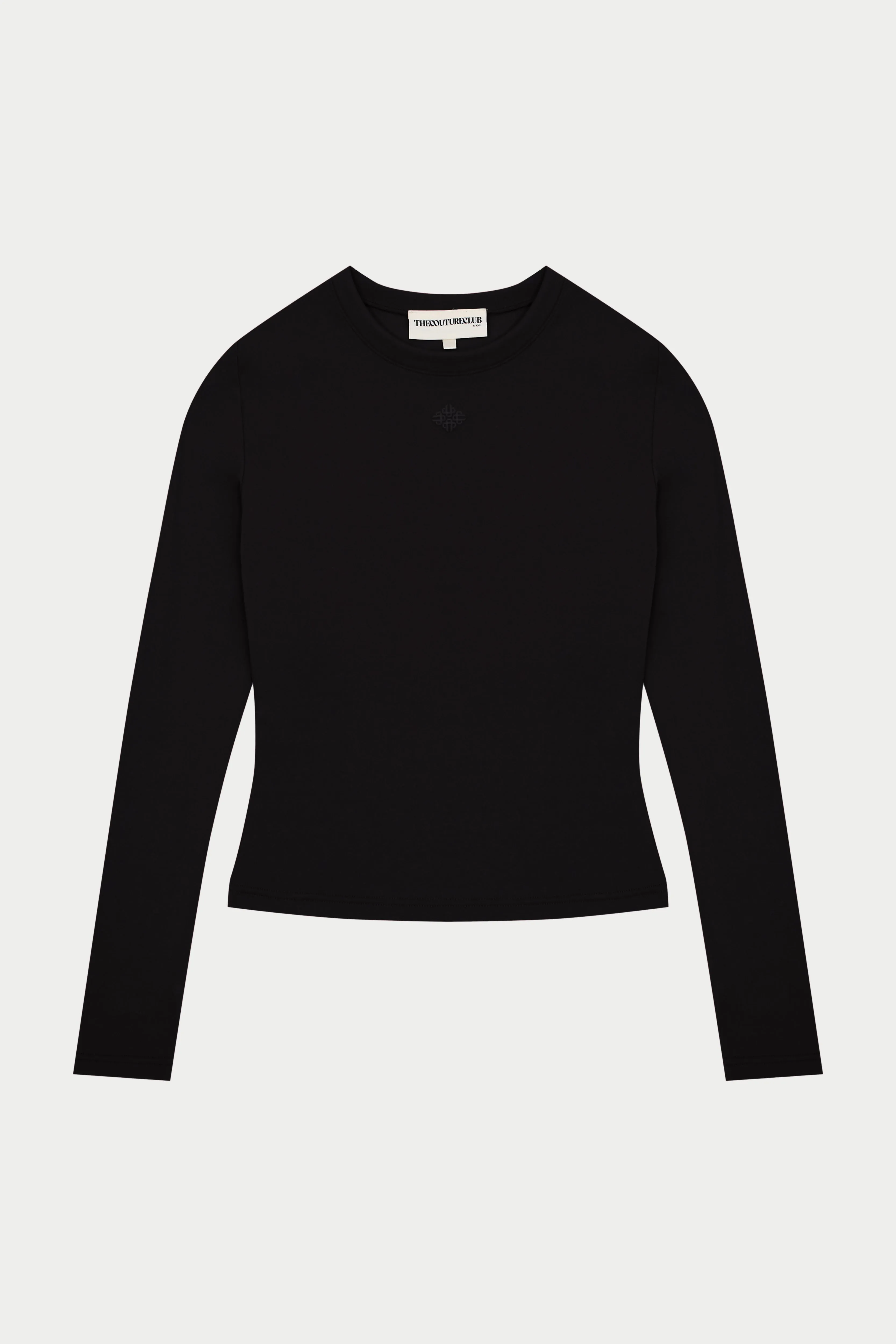 SCULPTING STRETCH LONG SLEEVE TOP - BLACK