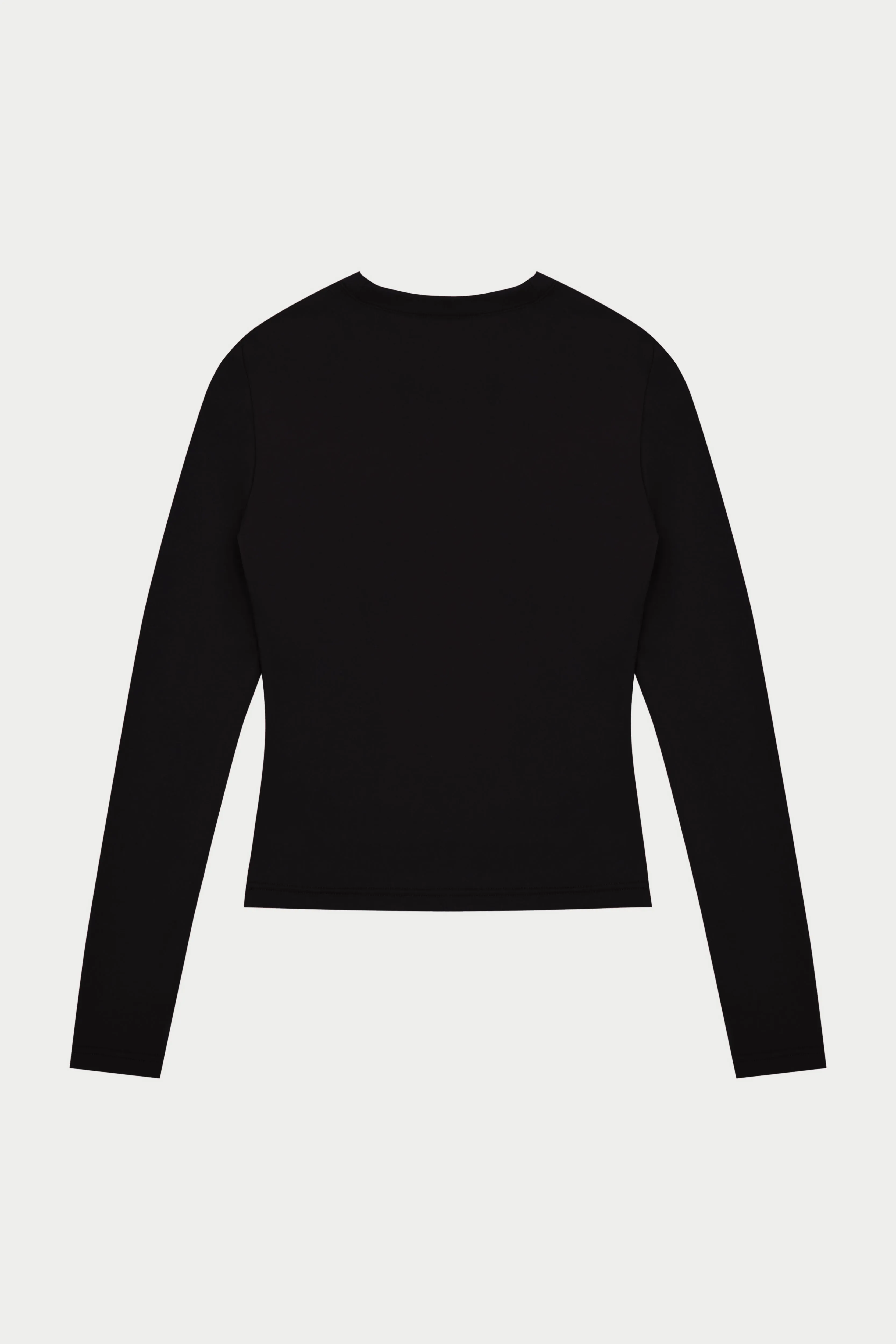 SCULPTING STRETCH LONG SLEEVE TOP - BLACK