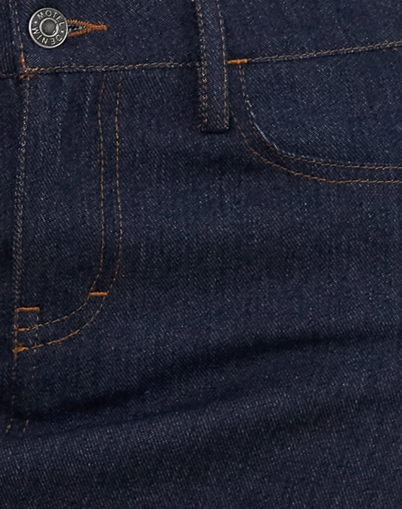 Sementara Mini Skirt in Denim Indigo