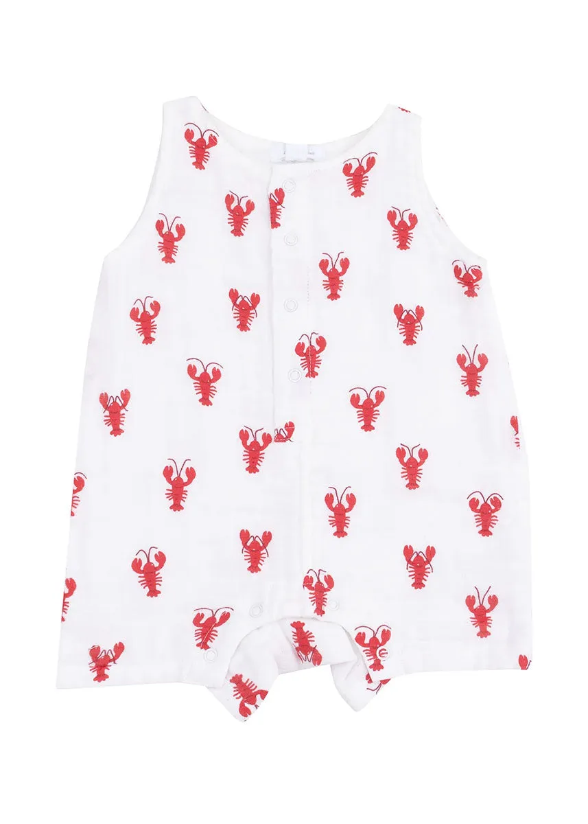 Shortie Romper - Lobster
