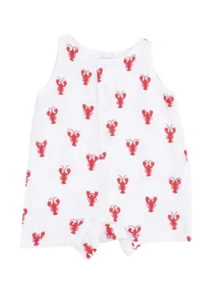 Shortie Romper - Lobster