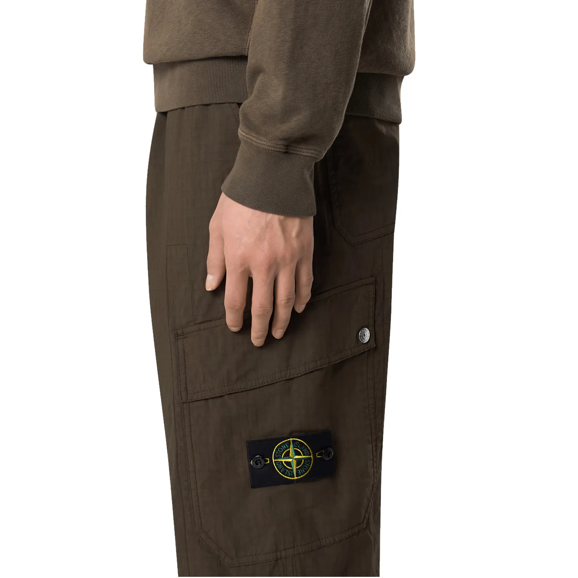 Stone Island Trousers Military Green K1S153100022