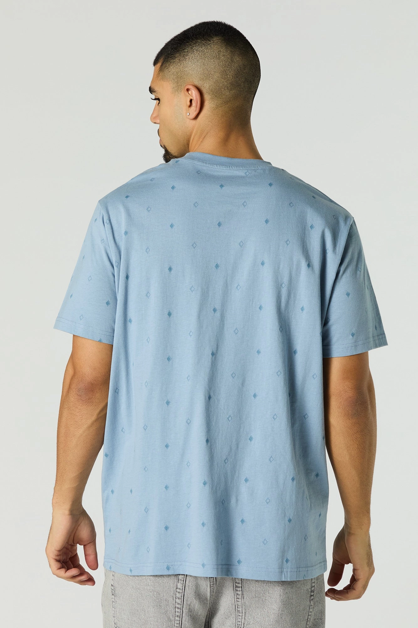 T-shirt ras du cou à petit imprimé