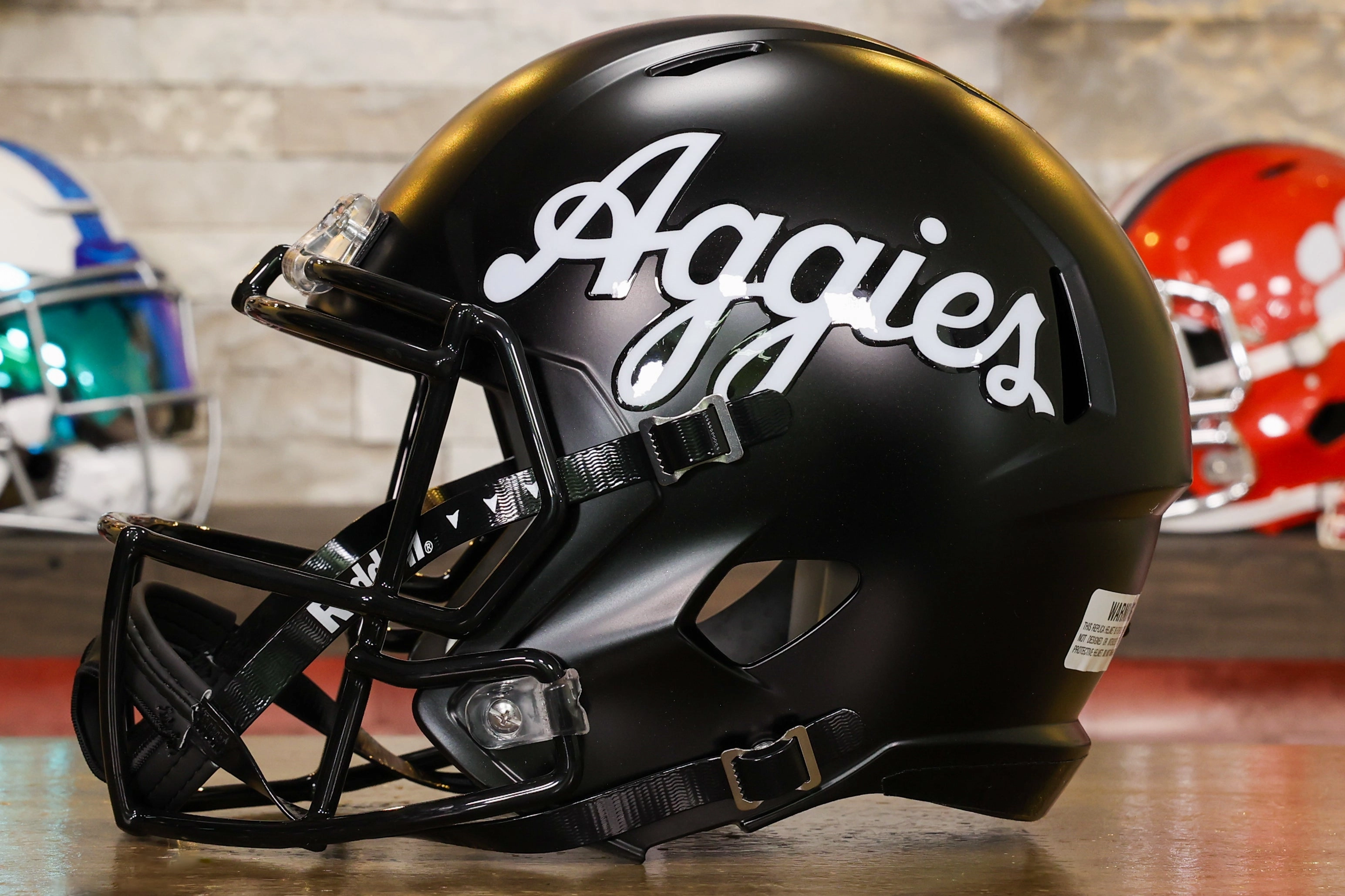 Texas A&M Aggies Riddell Speed Display Helmet - Script