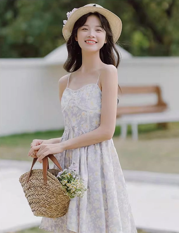 Two-Piece Daisy Cami Mini Dress (2 Colors)