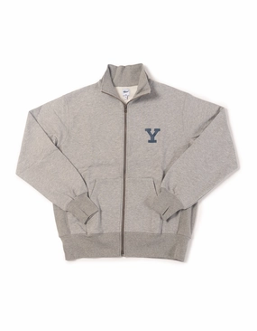 YALE FRONT ZIP UP JACKET - HEATHER GREY