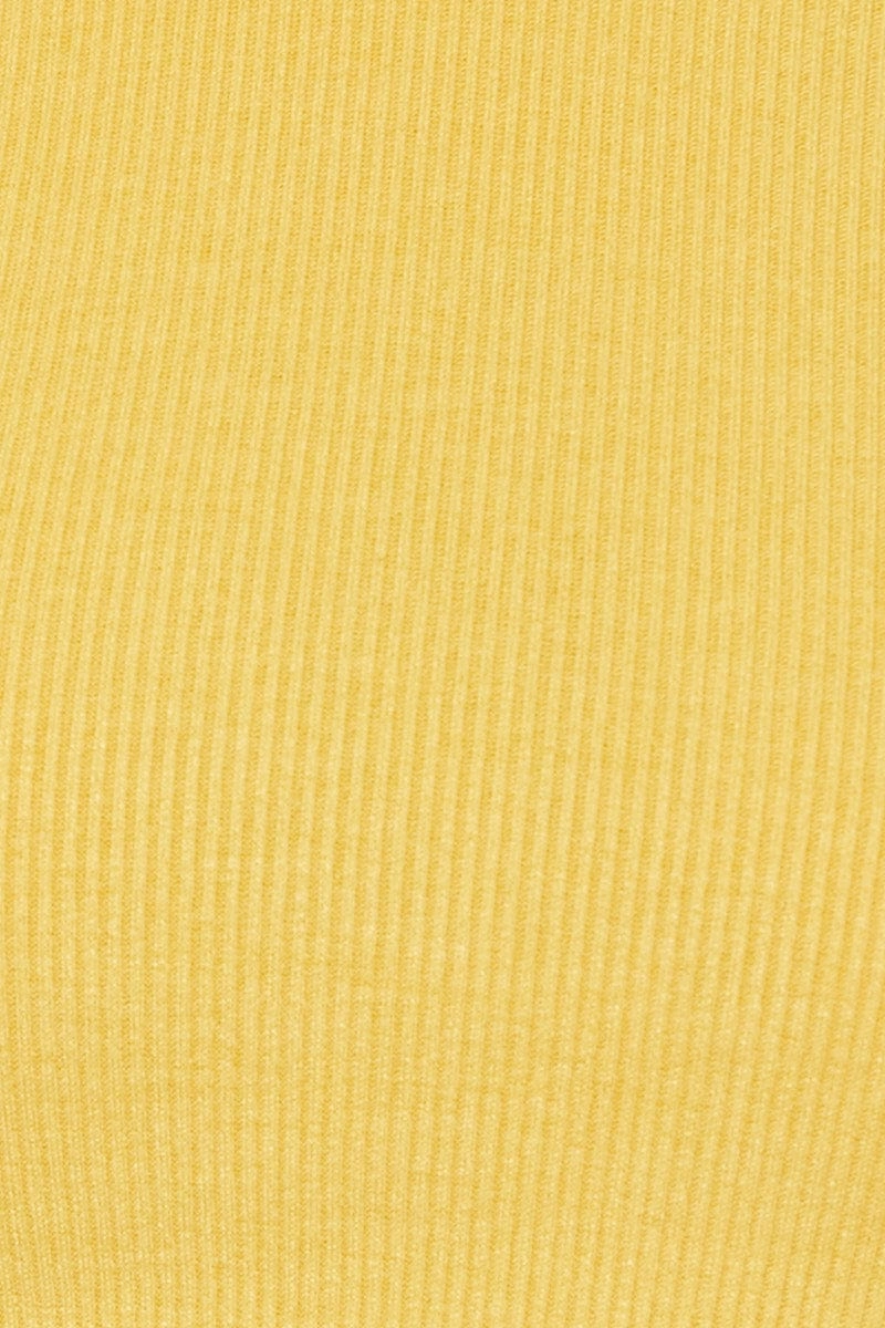 Yellow Halter Top Crop